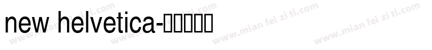 new helvetica字体转换